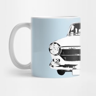 Austin 1100 1960s classic car monoblock black/white Mug